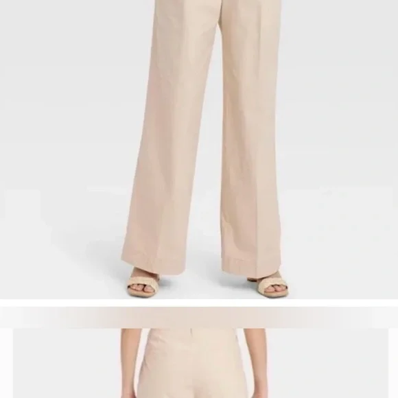 A New Day Wide Leg Khakis Size 16 - Picture 3 of 4